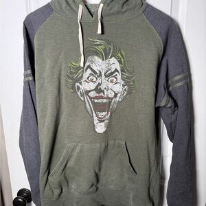 🃏 Vintage Joker Hoodie M DC Comics Graphic Pullover